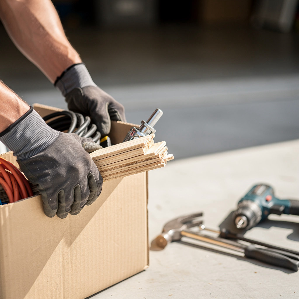 Make It Gone professional team removing junk and debris in San Diego County